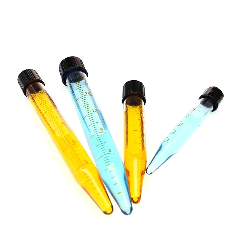 Tubes Graduated Glass Centrifuge Tube Glass Test Tube With Screw Cap Calibration Test Diameter 5ml 10ml 15ml 20ml 25ml 50ml