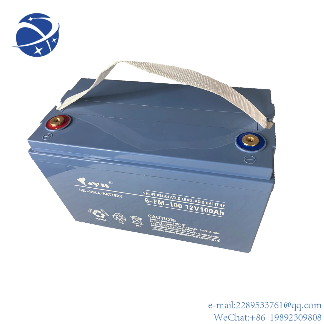 Yyhc Agm Gel Batteria Al Litio Ciclo Profondo Sigillato Piombo Acido 6V 12V 48V 200Ah 250Ah Batteria Solare