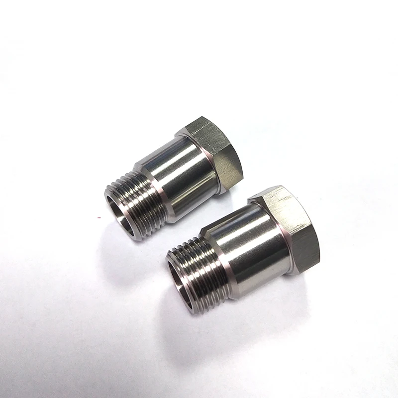 

2pcs 35mm O2 Oxygen Sensor Adapter Test Pipe Extension M18 X1.5 Stainless Steel Connector