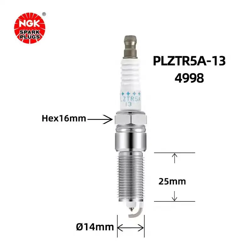오리지널 NGK PLZTR5A-13 4998 레이저 플래티넘 점화 플러그, 닷지 저니 크라이슬러 300C 플래티넘 Rui Jetron 2.7L EER, 6 개
