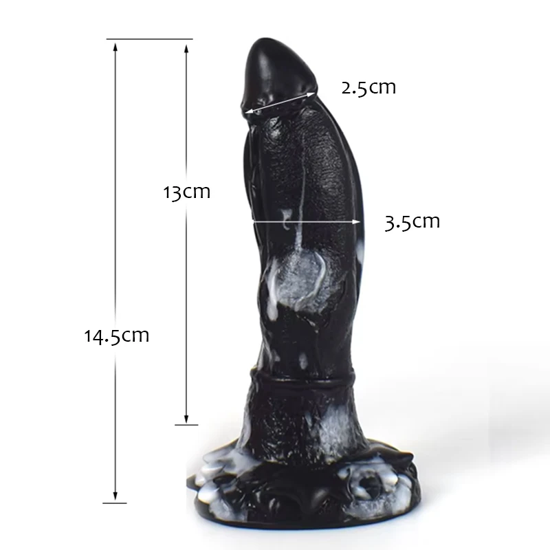 FAAK Silicone Fantasy Horse Dildo Multi Color Sucker Penis With Testis Sex Toys For Women Men Anal Plug Female Masturbator