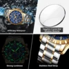 POEDAGAR High Quality Military Men Clock Chronograph Waterproof Luminous Man Wristwatch Stainless Steel Quartz Men's Watches+Box 4