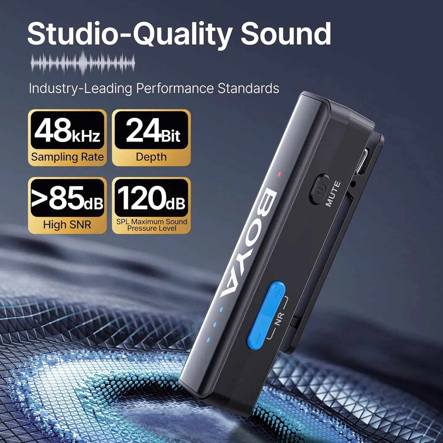 Wireless Lavalier Microphone Lavalier Microphone Wireless Microphone BOYA Wireless Lavalier Mic for Devices