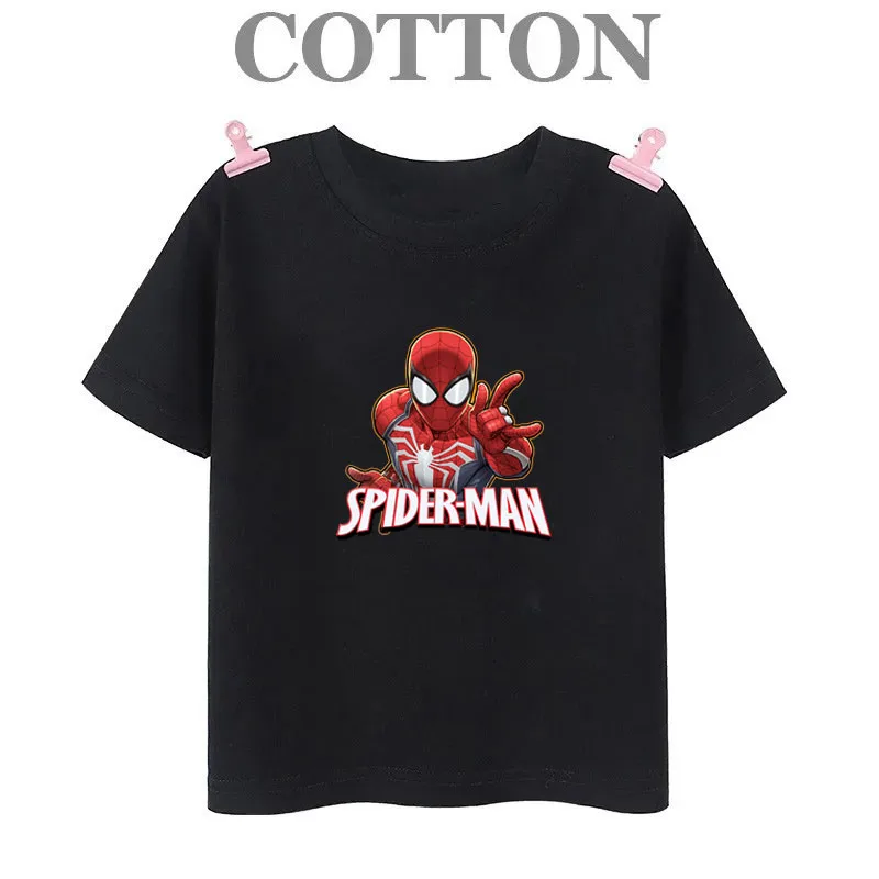 

Children's clothing children's pure cotton T-shirt cool cartoon anime summer casual top boys and girls street clothing
