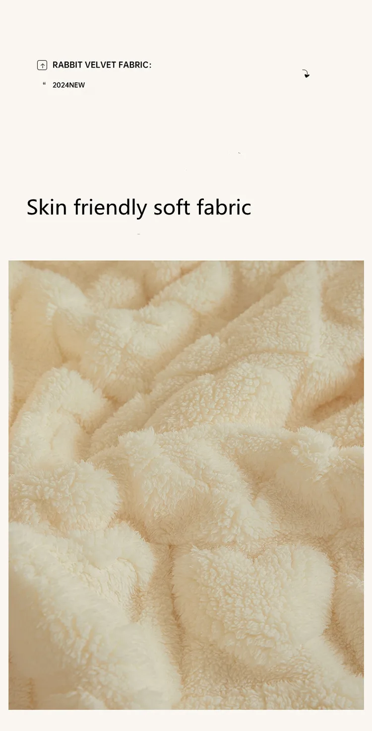 2024 New Tafu Velvet Love Pattern Embossed Napping Blanket Soft, Comfortable, Warm AB Side Single Double Person Blankets Quilt