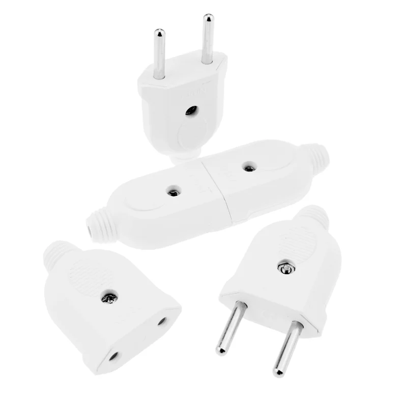 MaleFemaleEUPlug10AMaleReplacementOutletsRewireableSchuko