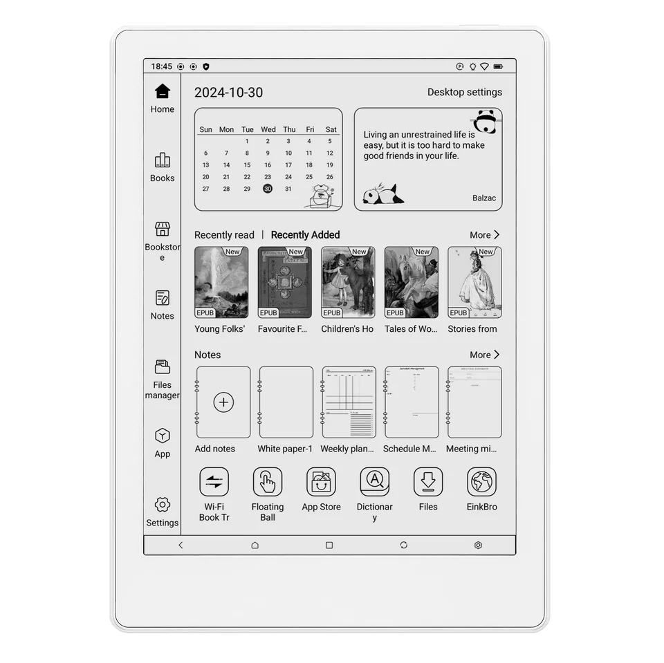 Meebook M8 7.8 インチ Android 14 電子ブック リーダー、Google Play