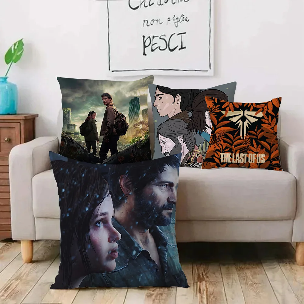 Game The Last of Us Pillow Covers Cartoon Sofa Decorative Home Double-sided Printing Short Plush Cute Cushion Cover 2