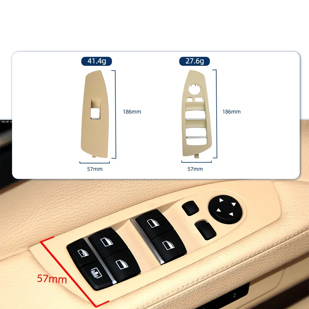 RHD LHD Car Front Seat Window Lifting Panel Switch Control Door Inner Window Lifting Switch Housing For BMW 7 Series F02