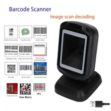 

2D barcode scanner omnidirectional desktop 1D 2D QR code reader 1.4 million pixels 500 decoding speed usb Ultra high performance