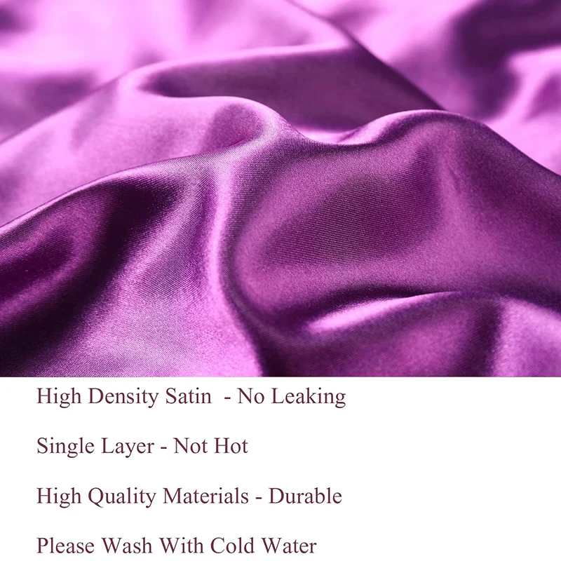 New Satin Sleeping Cap For Women Solid Wide Band Stretch Head Tie Silky Bonnet Edge Wrap Nightcap Hair Care Shower Head Cover