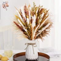 Natural Dried Pampas Grass Decor Bouquet Wedding Flowers