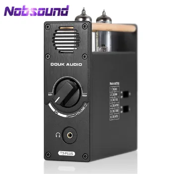 Nobsound-T3 플러스 미니 진공관 프리 앰프, 턴테이블용 MM / MC 포노 스테이지 프리 앰프 데스크탑 헤드폰 앰프