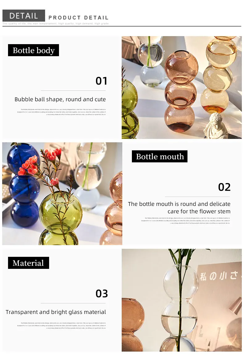 Creatively Bubble Glass Vase