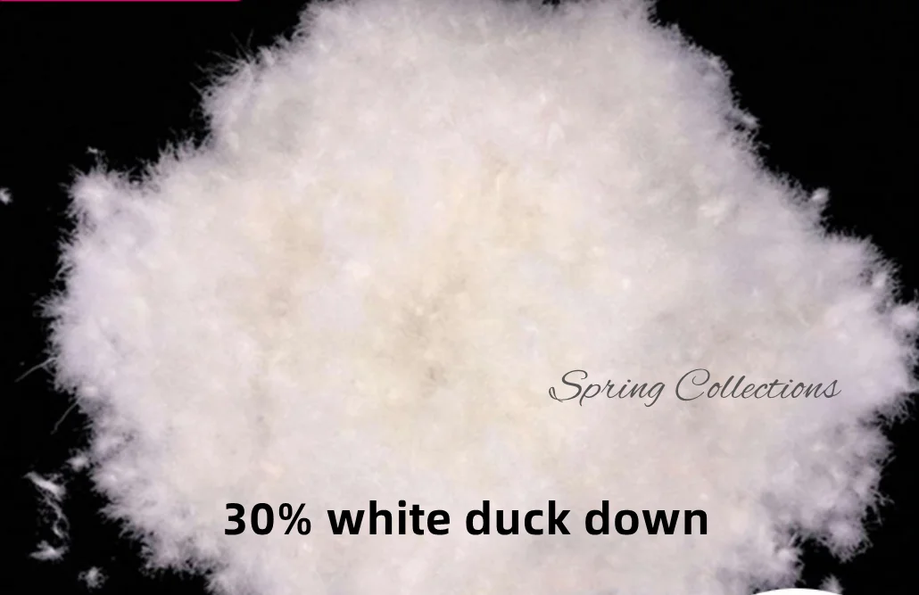 500g/lot washed down 30% large white duck down,DIY down pillow jacket core coat bulk white duck quilt