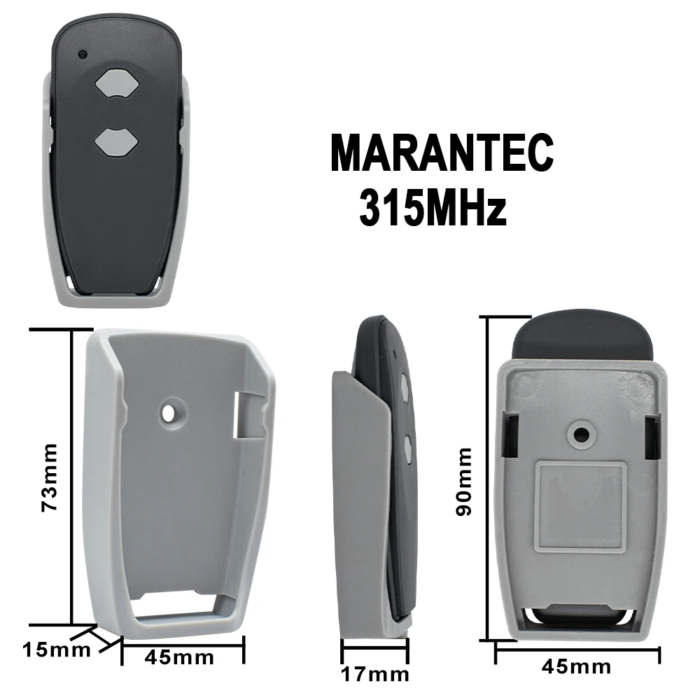 1/3/5 pcs MARANTEC 315MHz Garage Gate Remote Control For M3-3313 M3-2312 Digital 382 M3-2312 Digital 384 Fixed Code Duplicator 6