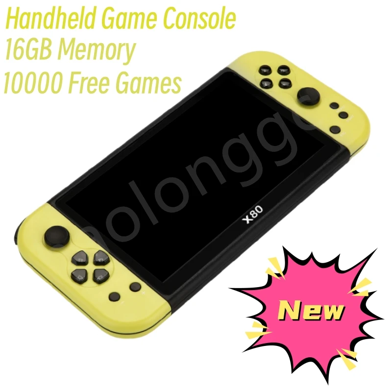 Nuova Console Di Gioco Portatile A Grande Schermo Da 7 Pollici Retro Arcade Emulator Game Player Palmare Con 10000 Giochi Gratuiti Per Ps1/Mame/Md/Fba