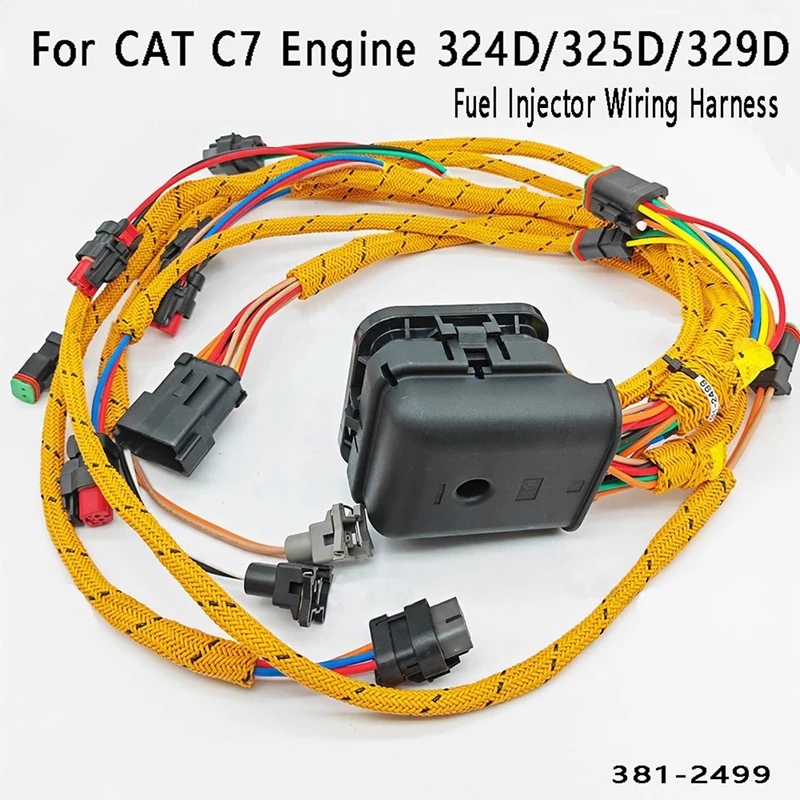 

New Excavator Engine Wiring Harness Cable Replacement Parts Accessories 381-2499 3812499 For Caterpillar CAT C7 324D/325D/329D