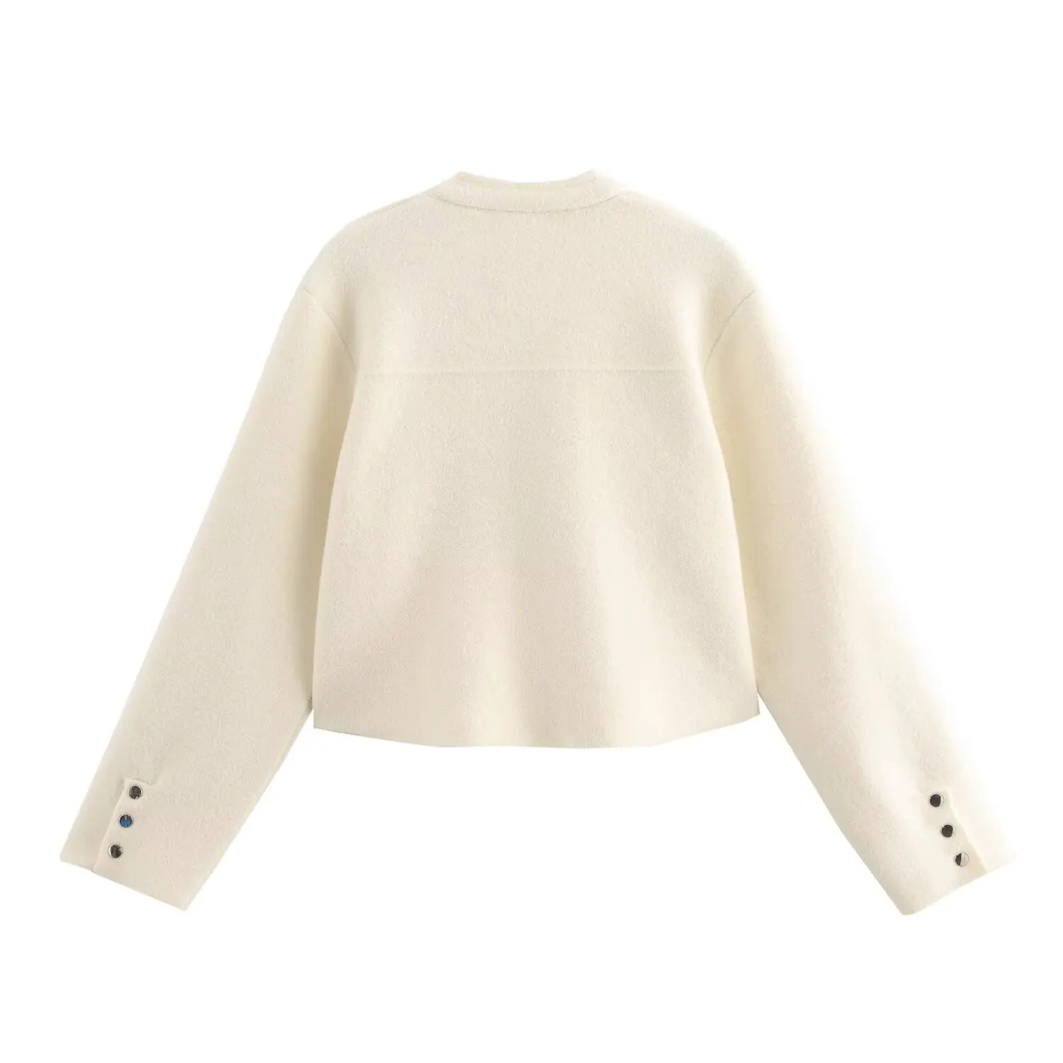 Description Picture 5 of itemHigh-grade black Chanel style woolen coat for women autumn and winter 2024 new style Korean style short woolen top