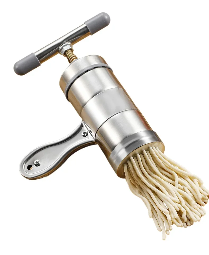 *Stainless steel noodle press machine for handmade noodle making, small household manual multifunctional machine