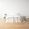 Duvet Cover Set 100% Pure Linen Feel Super Soft Comfortable Chic Soft 3 PCs Home Bedding Set King Quilt Cover And Pillowcases 4