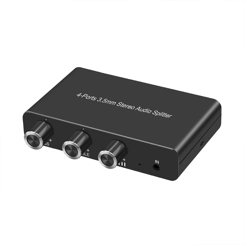 1 입력 4 출력 3.5mm 스테레오 오디오 분배기 오디오 헤드폰 분배기