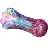 Round Colorful Vase Artificial Flowers Cardinal Decor Glass and Plant Container 5