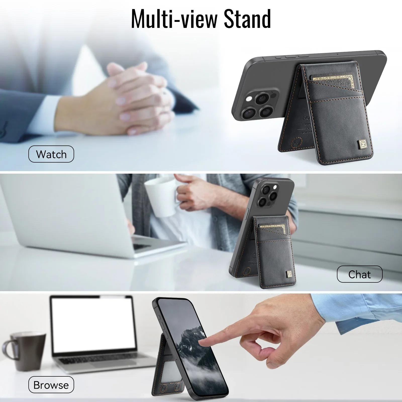 Magnetic Card Holder with RFID Protection and Anti-Theft Features