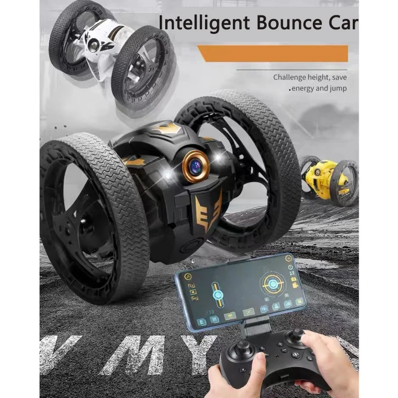 

Hot Sale！ RC Car with Camera HD 2.0mp WIFI Bounce Car PEG SJ88 4CH 2.4GHz Jumping Sumo with Flexible Wheels Remote Control FSWB