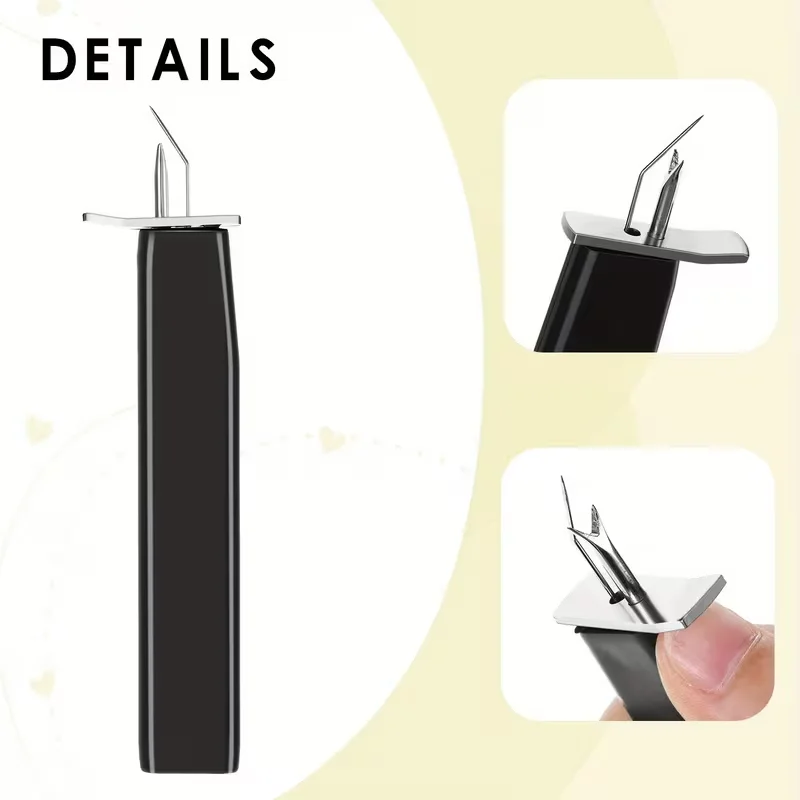 1 Bead Knotting Tool, Suitable for DIY Jewelry Making, Ensures Pearl Knotting, Suitable for Jewelry Designers and DIY Craftsmen, Premium Feel - Black