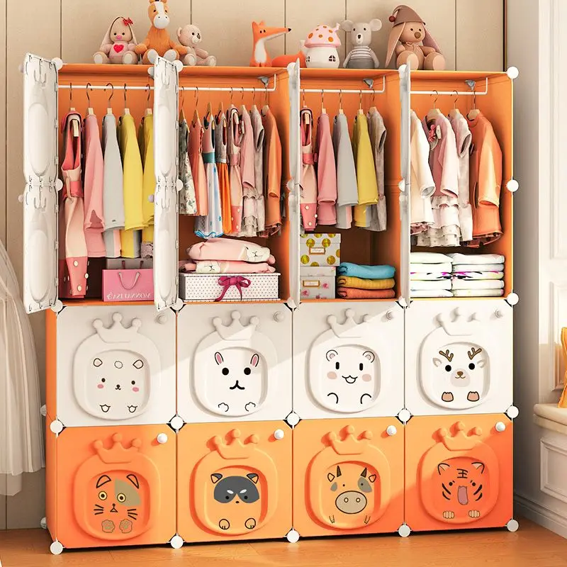 Armario portátil para niños, armario plegable de plástico grande para ropa  de bebé, armario para dormitorio, cuarto de bebé, armario para niños