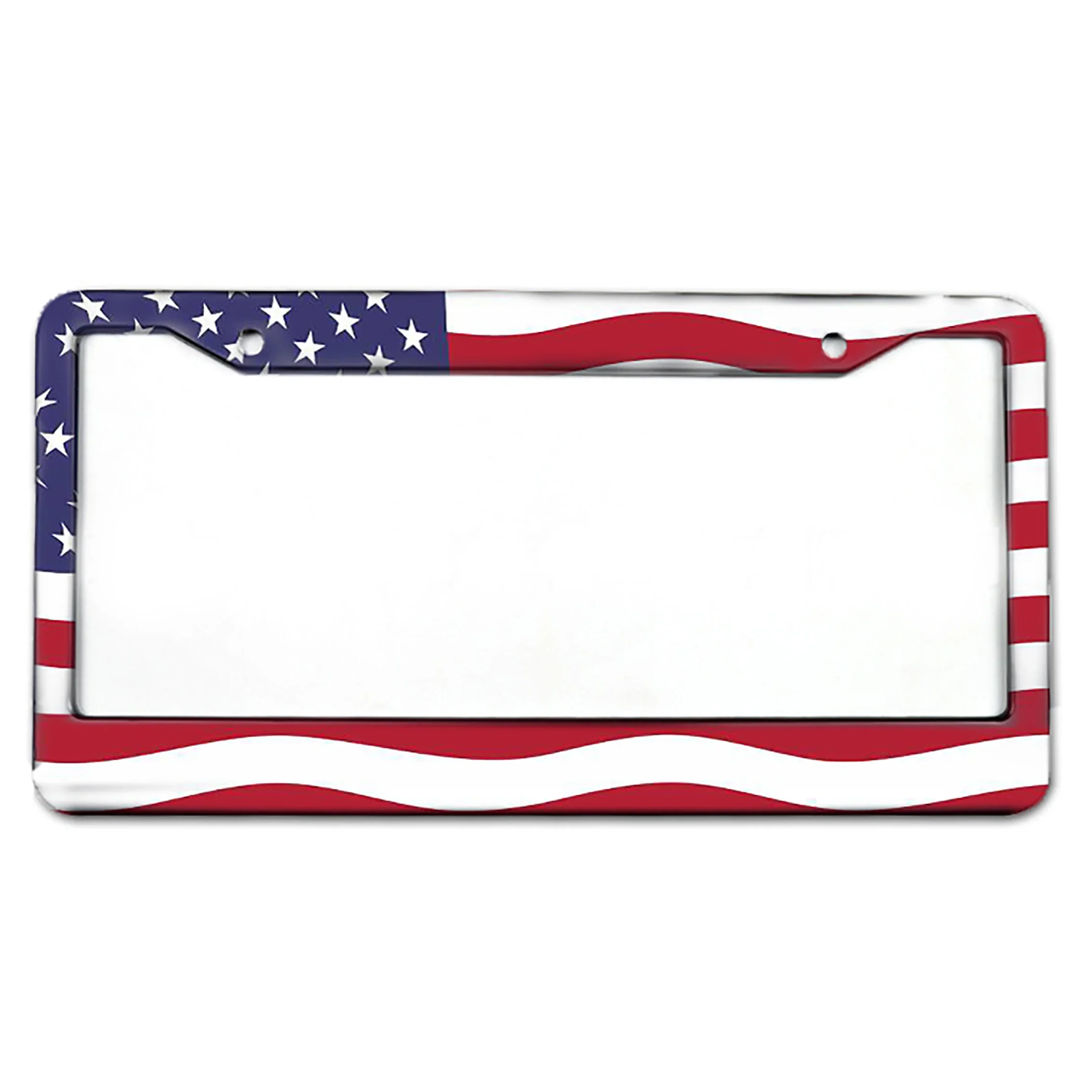License Plate Frame Universal Aluminum Alloy US Car Waterproof Number Plate Holder Car Decoration