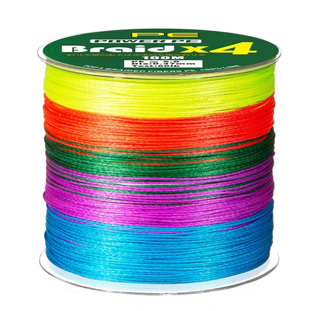 300M 4 Strands Braided Fishing Wire Multicolor Small Diameter PE Line Super  Strong 10.6-90LB Multifilament Braided Fishing Line - AliExpress