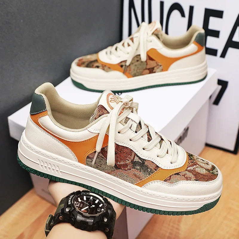 

New fashion spring and fall men's shoes casual sports wind hundred casual shoes personality breathable student board shoes