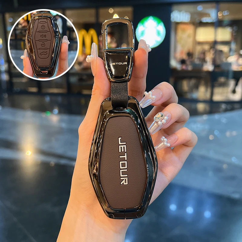 Car Key Case Cover Shell Fob Remote Holder Keychain Accessories For Chery Jetour X70 X90 X95 Plus key case cover key case car key shell remote control case cover