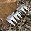 Carbon Steel Garden Hand Rake Tines Rake Dethatching Weeding Acreage Rake Rock Gravel Root Garden Tools 4/5/6/7 Tines 2