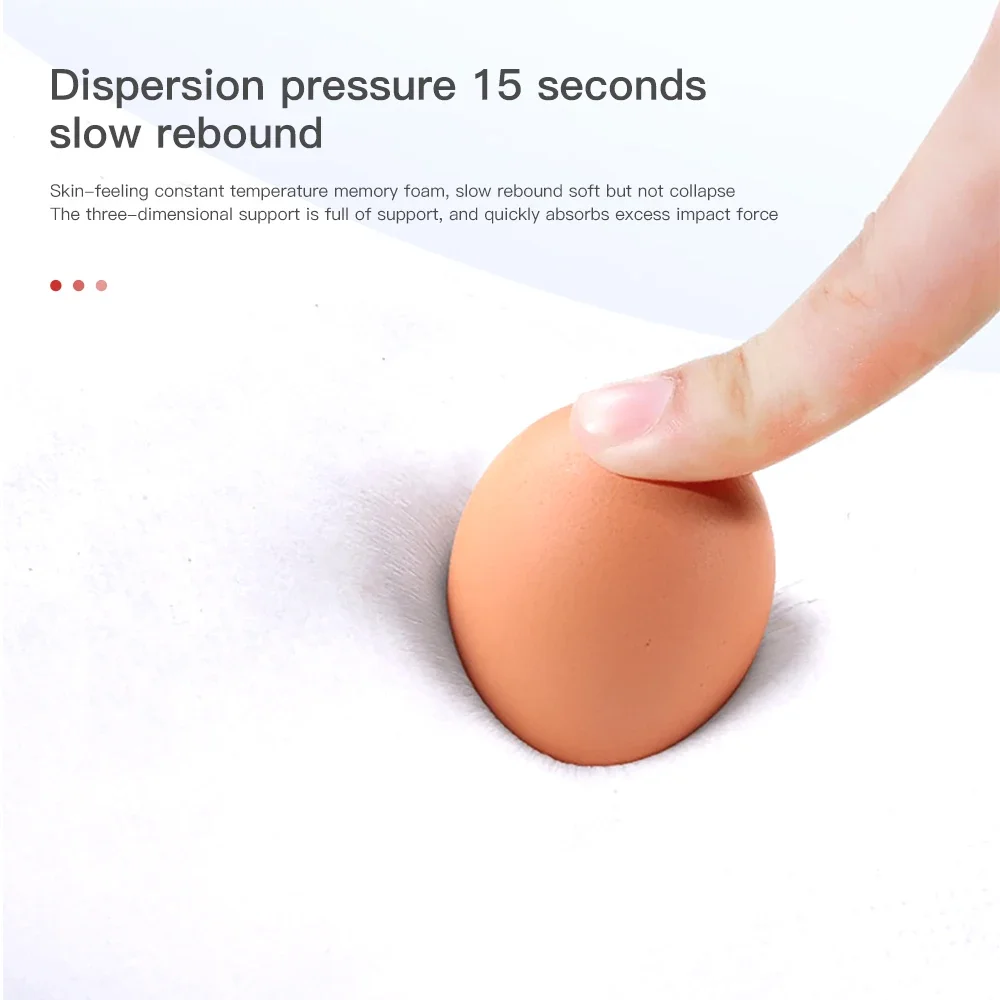 PU Leather Memory Foam Neck Pillow 3