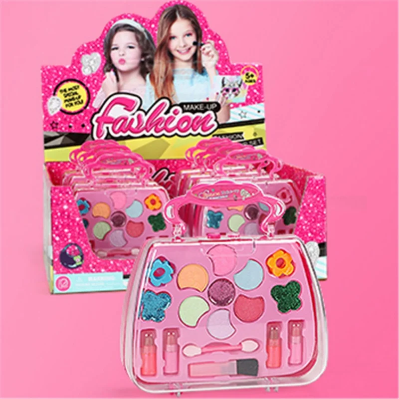 Children Non-Toxic Cosmetics Beauty Toys Pretend Play Girls Princess Makeup Box Sets makeup toy cosmetics set