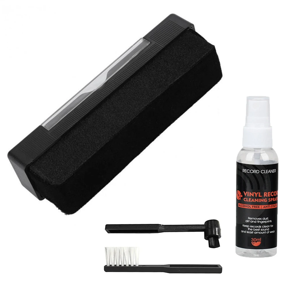 3Set Dust Remover Brush Vinyl Record Cleaning Brush Record Cleaner Player Accessories Vinyl Cleaner