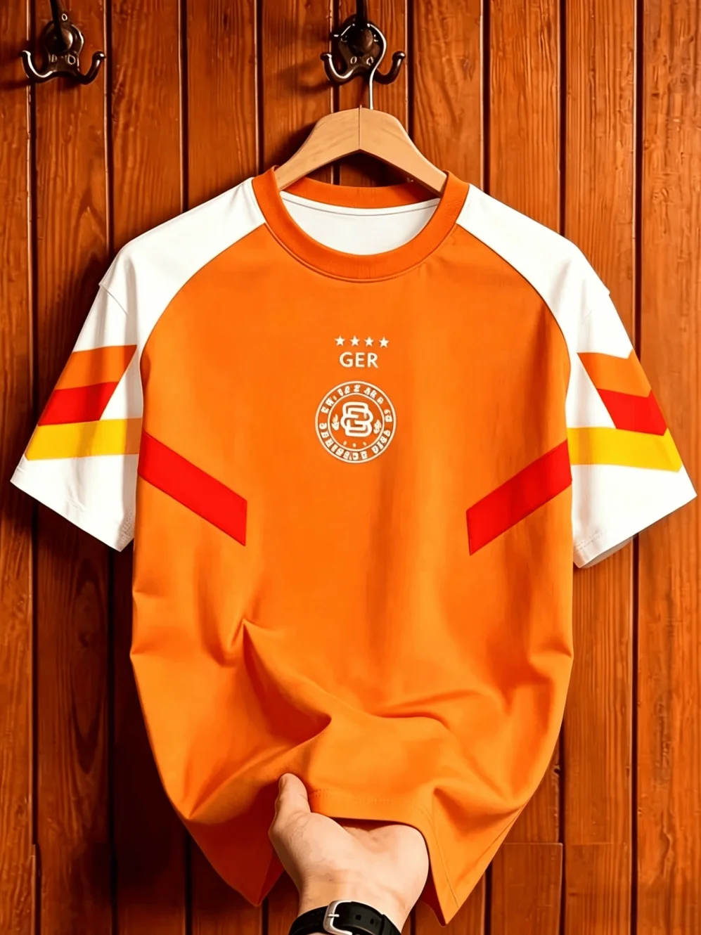 Maglie per appassionati di sport, magliette sportive estive, maniche corte con scollo a V, design della squadra stampato in 3D, traspiranti - Image 5