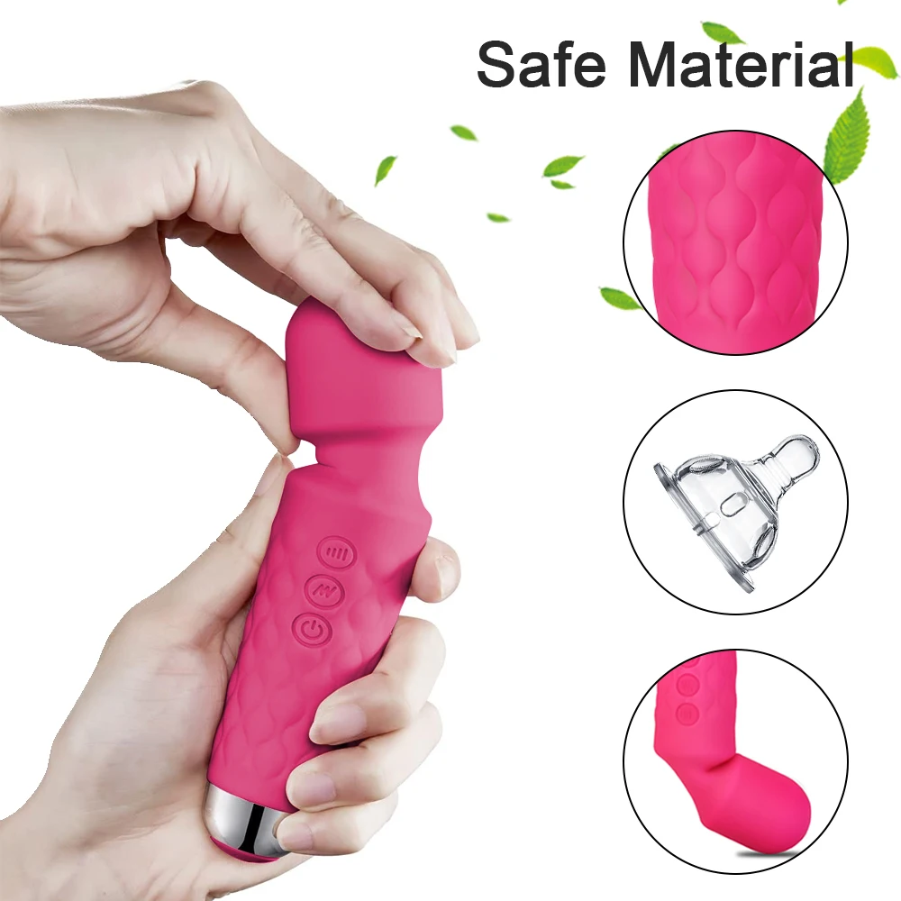 Mini baguette magique AV puissante, jouets sexuels pour femmes adultes, stimulateur de Clitoris, vibrateur, masturbateur, masseur, 18G_voghion.com