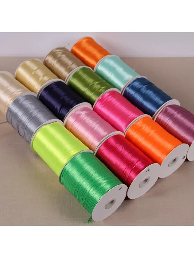 Description Picture 2 of itemMulticolor (10meters/lot) 1/8" (3mm) Single Face Satin Ribbon Webbing Decoration Gift Christmas Party Ribbons DIY Candy Box Dec