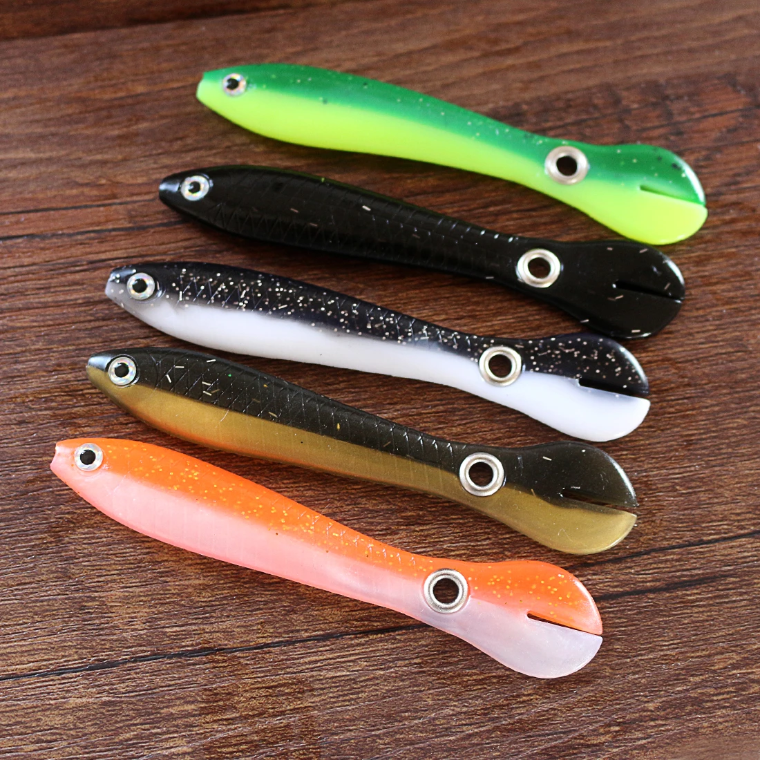 5pcs Fishing Lures Bionic Swimming Lure Bass Swimbaits Simulation Loach