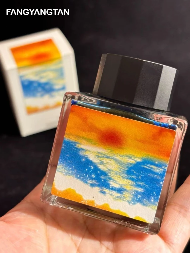 FANGYANGTAN 20 색상 50ml 유리 딥펜용 쉰 만년필 잉크 비탄소 그라데이션 컬러 문구 학교 용품