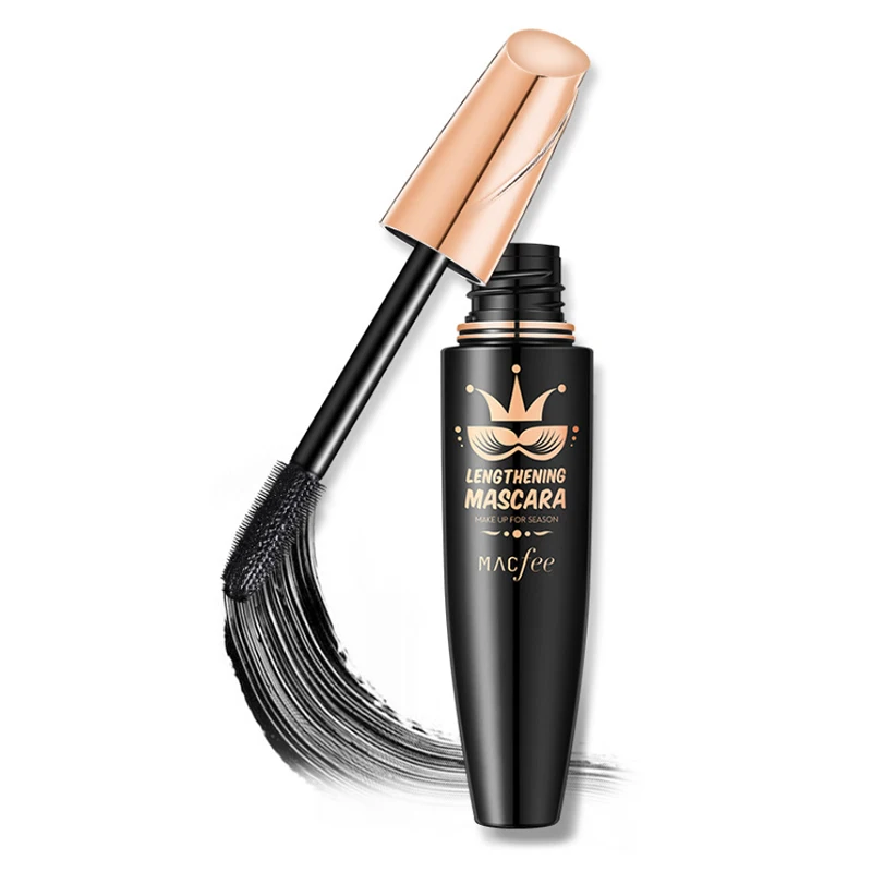 

Черная Водостойкая тушь для ресниц, густая тушь для ресниц с большими натуральными завитками, долговечная Водостойкая тушь для ресниц без растушевки глаз