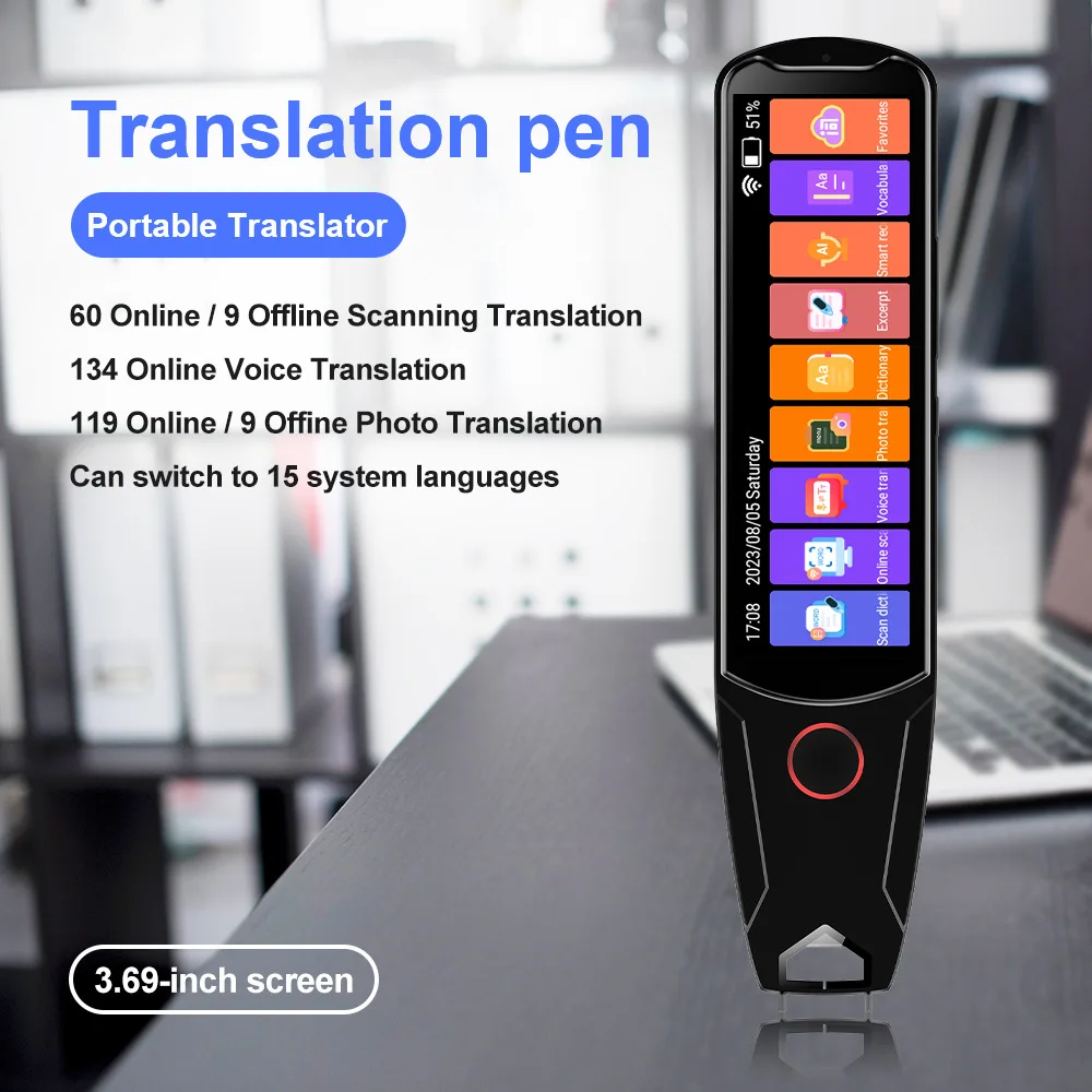 MD34 Voice Translator Offline Scan Translation Pen Business Scanning Reading Pen Translation TranslationArabic voice translator