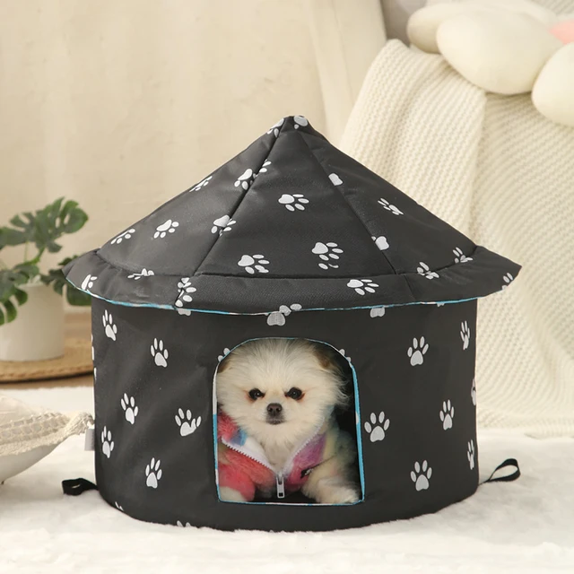 Cat House Waterproof Outdoor Winter Warm Pet Cat Cave Sleeping Beds Tent Home Foldable and Washable for Small Dog Puppy Supplies 2