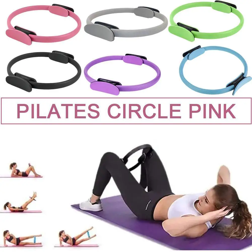 Yoga Fitness Pilates Women Girl Home Resistance Elasticity Yoga Gym Workout Pilates Circle Accessories yoga circle