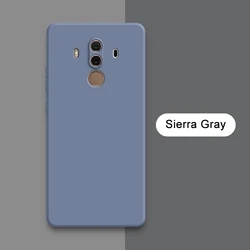 Premium Liquid Silicone Camera Protective Phone Case - Sleek & Cute Design for Huawei Mate 10 Pro (Sierra Gray)