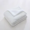 Newborn Thermal Fleece Blanket Soft Swaddle Envelope Wrap Solid Bedding Baby Blanket & Swaddling Infant Quilts 1